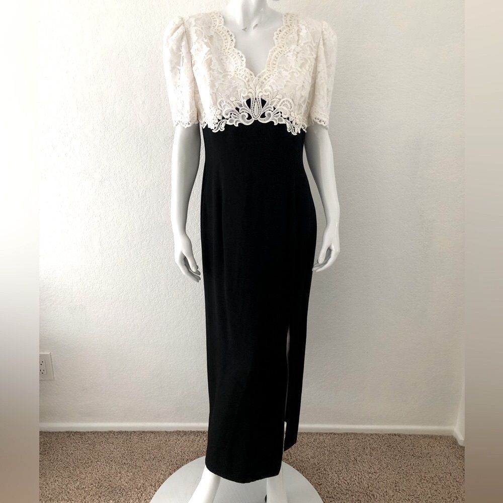 Jessica McClintock Dress Vintage 80s Gunne Sax Prom Wedding Graduation Size 14 - Picture 3 of 9